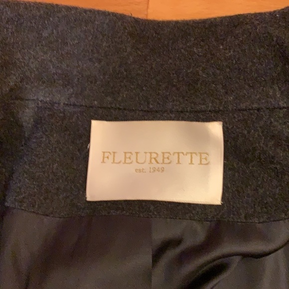 Fleurette Stand Collar Wool Coat 12 - Picture 6 of 9
